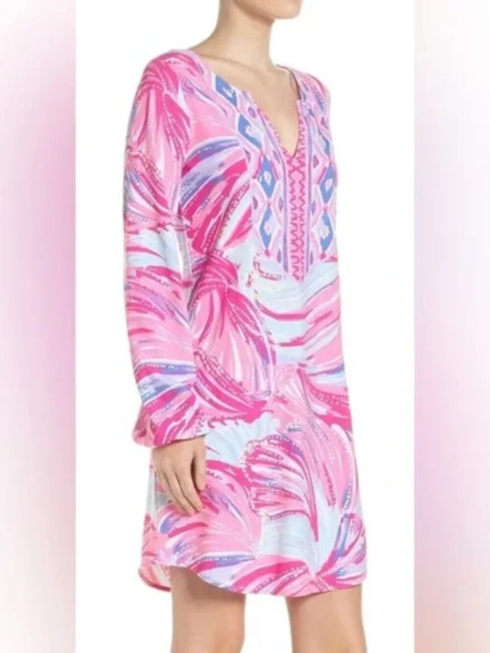 Lilly Pulitzer NWT XS Magenta Gianna Tunic Dress Oh My Guava